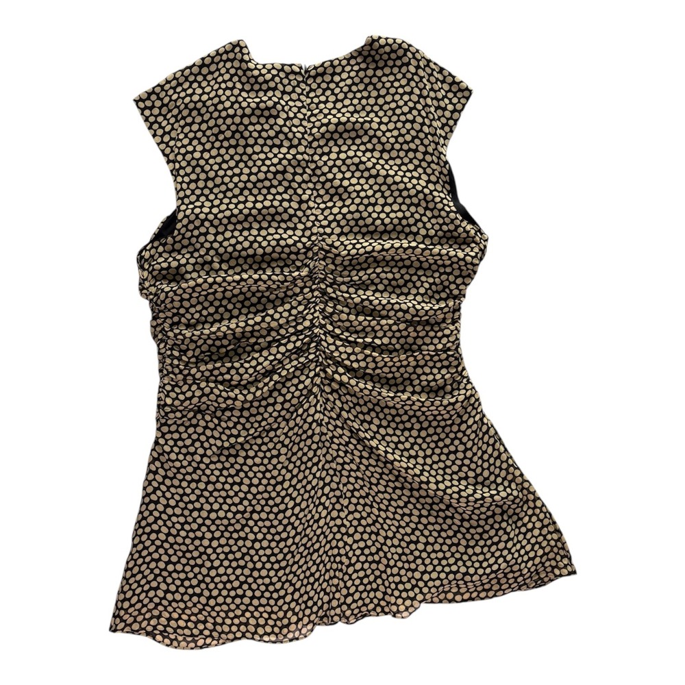 NWT Banana‎ Republic Georgette Ruched Front Mini Dress 20 Polka Dot Flirty Soft - Picture 5 of 13